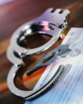 a picture of handcuffs on a table