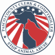 Animal Abuser Search Icon containing the silhouette of a cat and dog