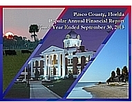 A picture with three backgrounds. On the left/upper corner, a catle ranch. In the middle, the Dade City Historic Courthouse and on the right/bottom corner, the sea shore